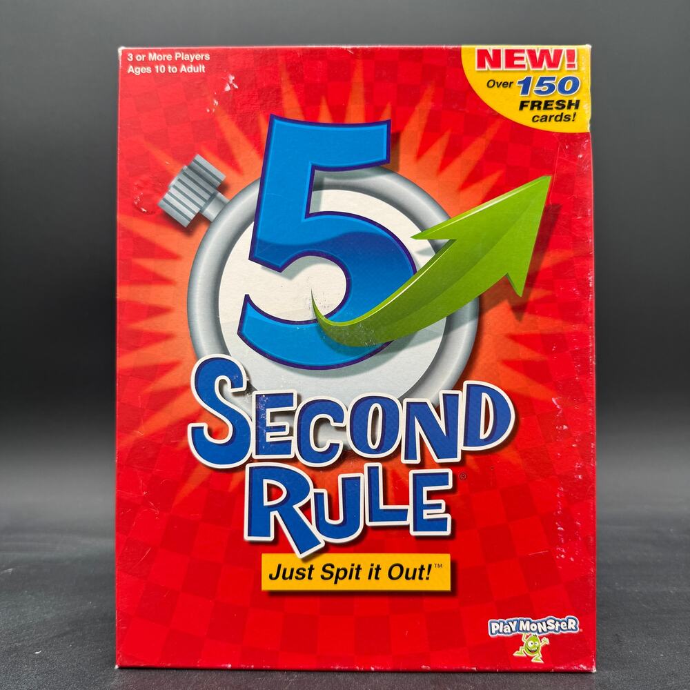 5 Five Second Rule Just Spit it Out Board Game Complete NIB